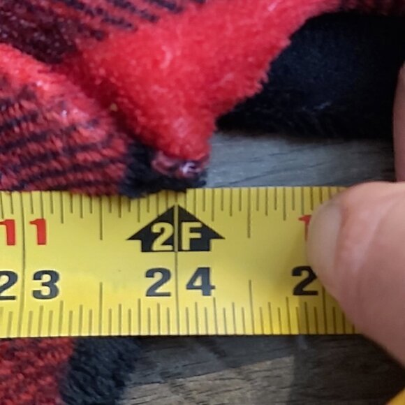 XL Boys Canada Weather Gear Red And Black Checkered Fleece Hoodie Pullover - Picture 5 of 7